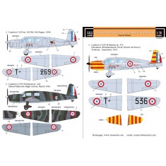 1/72 Caudron Simoun C.635 in Military Service Decals for Heller kit