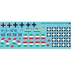 Decals for 1/72 Messerschmitt Bf-109F in Hungarian Service Vol.1