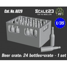 1/35 Beer Crate: 24 Pcs Bottles + Crate
