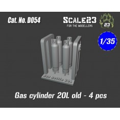 1/35 Gas Cylinder 20L Old Type (4pcs)