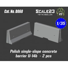 1/35 Polish Concrete Barrier #Single-Slope (2pcs)