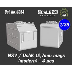 1/35 Modern NSV / DshK 12.7mm Magazines (4pcs)