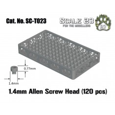 1.4mm Socket Head Screws (120pcs, 3D Printed)