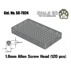 1.6mm Socket Head Screws (120pcs, 3D Printed)