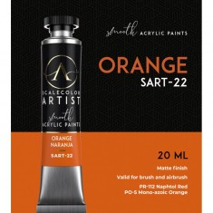Orange (20ml Tube) - Artist Range Smooth Acrylic Paint