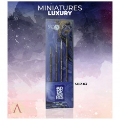 Miniatures Luxury - Round Pointed Brushes for Miniatures (4pcs)