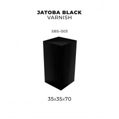 35 x 35 x 70 Jatoba Wood Base for Miniatures (Black Varnish)