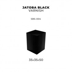 35 x 35 x 50 Jatoba Wood Base for Miniatures (Black Varnish)