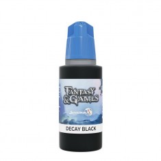 Acrylic Paint - Fantasy & Games #Decay Black (17ml, Satin Finish)