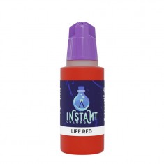 Acrylic Paint - Instant Colors #Life Red (17ml, Rapid Application, Matt Finish)