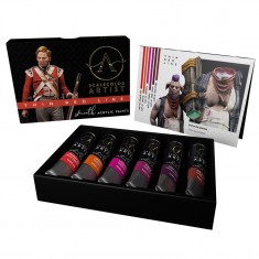 Scalecolor Artist Acrylic Paint Set - Thin Red Line (6 Tubes, 20ml Each)