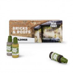 Warfront Acrylic Paints Set - Bricks & Roofs (17ml x8)