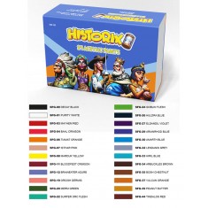 Historix Acrylic Paint Set (24 colours, 17ml each)