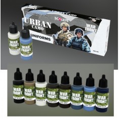 Acrylic Paints for Uniforms - War Front #Urban Colours (8x 17ml)