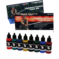 Acrylic Paint Set - Highland Tartans (8x 17ml)