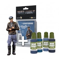 1/35 Warfront Miniatures & Acrylic Paints Pack - Erich "Bubi" Hartmann + Luftwaffe Crew