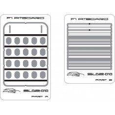 1/20 F1 Pitboard with Letters Photo-etch sheets