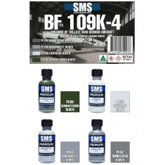 Acrylic Lacquer Paints - Bf109 K-4 Colour Set (4x 30ml)