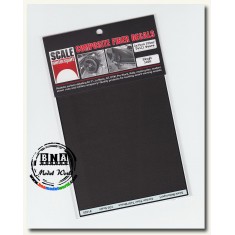 1/20 Carbon Fiber Twill Weave Black on Pewter Decals