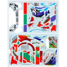 1/24 2007 Le Mans Porsche 911 GT3 RSR Flying Lizard Livery Decals for Fujimi kit