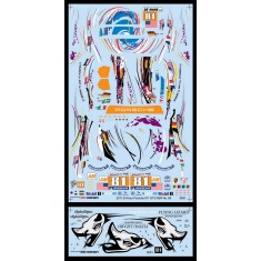 1/24 Flying Lizard 2011 #81 Logo Livery Decal Set for Fujimi GT3 RS kit