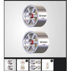 1/24 Honda NSX JGTC 6-Spoke Wheels for Tamiya 24202 Kit (3D Printed)