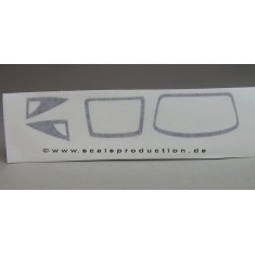 1/24 Pre-Cut Window Frames for Fujimi Cayman kit