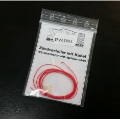 1/24 V8 Distributor with Red Ignition Wires
