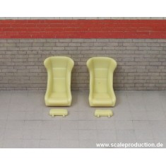 1/24 Classic Car Seats "Singer Style" (2 Seats)