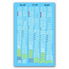 1/24 Various Tyre Brands Markings Decals (size: 15"-20")