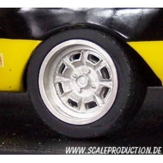 1/24 Fuchs (Opel) 13" Wheel Rings and Inserts Set (4 Wheel Rings + 4 Wheel Inserts)