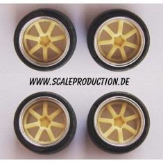 1/24 Sportec SPR1 19" Wheel Rings and Inserts Set (4 Wheel Rings + 4 Wheel Inserts)