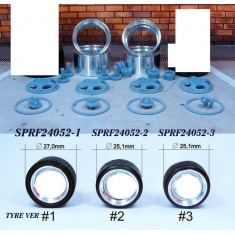1/24 18" Speedline Cup Wheels #1 w/Bridgestone Tyres