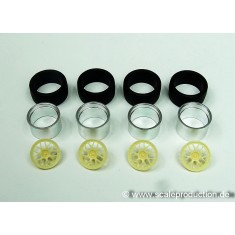 1/24 BBS GT3 Cup 19" Wheel Rings and Inserts Set (4 Wheel Rings + 4 Wheel Inserts)