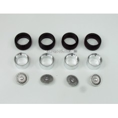 1/24 BBS RS 16" Wheels and Tyres Set (4 Wheels + 4 Tyres)