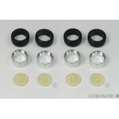 1/24 Volkswagen Slowflake 16" Wheel Rings, Inserts & Tyres Set