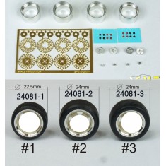 1/24 16" BBS E50 (4-hole) Wheels with Tyres #3
