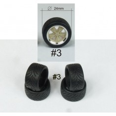 1/24 16" Fuchs Wheel Rings, Inserts and Tyres Set (4pcs) #3