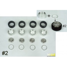 1/24 16" Ronal Racing #2 Wheels with Low Profile Tyres
