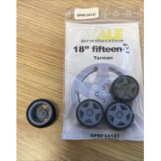 1/24 18'' Fifteen 52 Tarmac Wheels (4pcs, resin) & Toyo Stretch Wall R888 Tyres (4pcs)