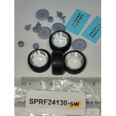 1/24 16" BBS E-17 Wheels with Stretch Wall Tyre