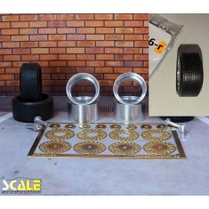 1/24 15" BBS E50 Gr.2 Wheels with Regular Profile Tyres