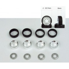 1/24 1/25 17'' Rotiform 356 Wheels with Tyres (4 wide) without Brake-Drum