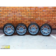 1/24 1/25 19" Work Emotion CR 2P Wheels #3 with Slick Tyres