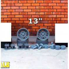 1/24 13" Cromodora CD66 Wheels without Tyre