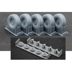 1/35 Modern HMMWV MT 24-bolt Sagged Wheel set for ICM/Academy kits