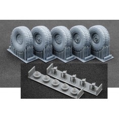 1/35 Modern HMMWV MT 12-bolt Ordinary Wheel set for ICM/Academy kits
