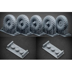 1/35 Modern GAZ-66 Sagged Wheel set for Trumpeter kits