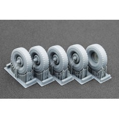 1/35 Modern UAZ 469 Sagged Wheel set for Trumpeter kits