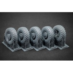 1/35 Modern GAZ Tiger V1 Sagged Wheel set for Meng kits